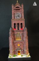 Clock tower (Башня с часами из красного кирпича)